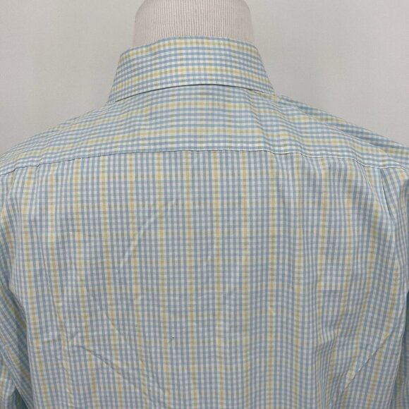 J.Crew Mens XL Extra Large Thompson Shirtings 80s 2-Ply Cotton Checkered Dress - Picture 4 of 6